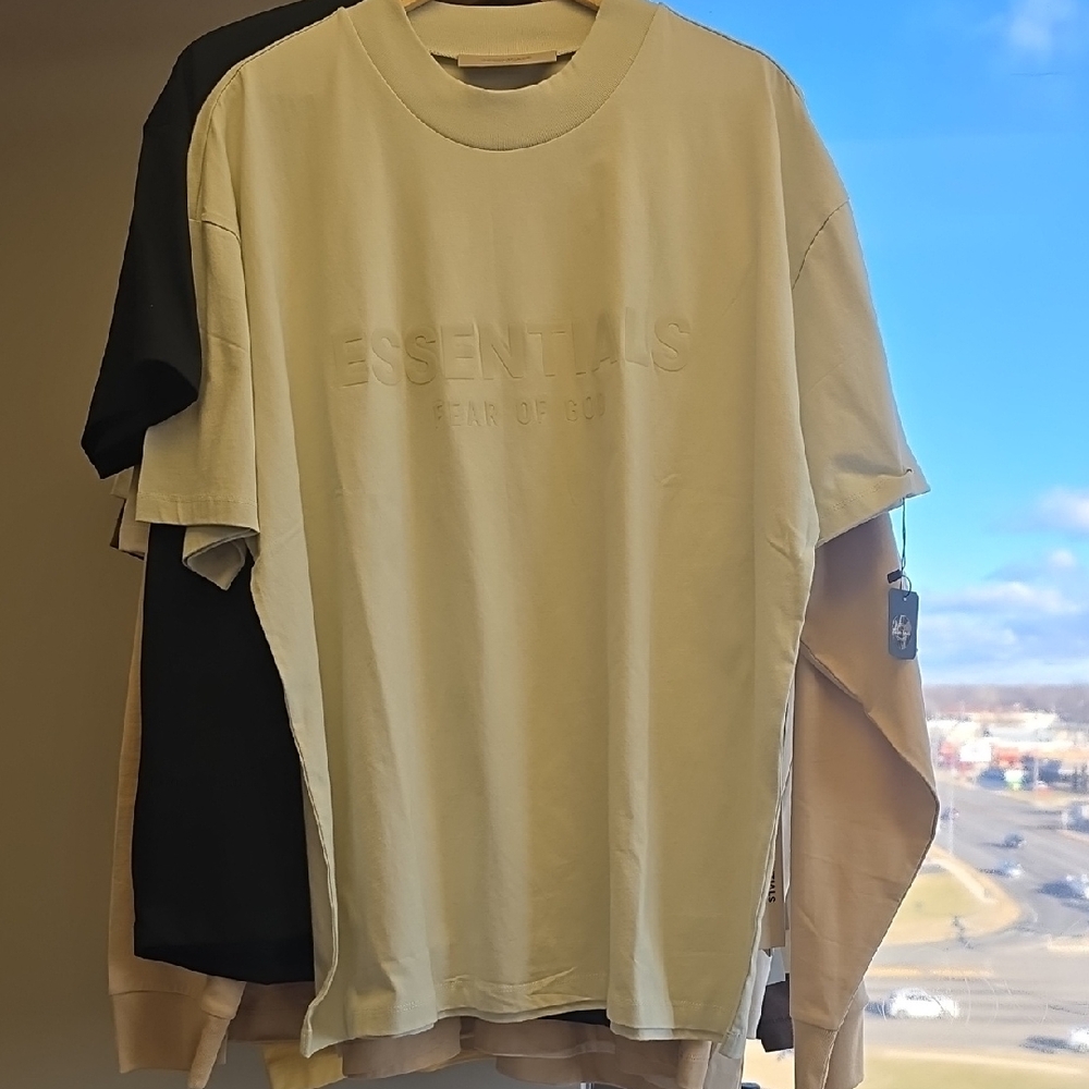 Essentials Beige Short Sleeve Tee